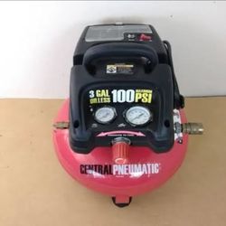 Air Compressor 3 gal. 1/3 HP 100 PSI Oiless Pancake NEW