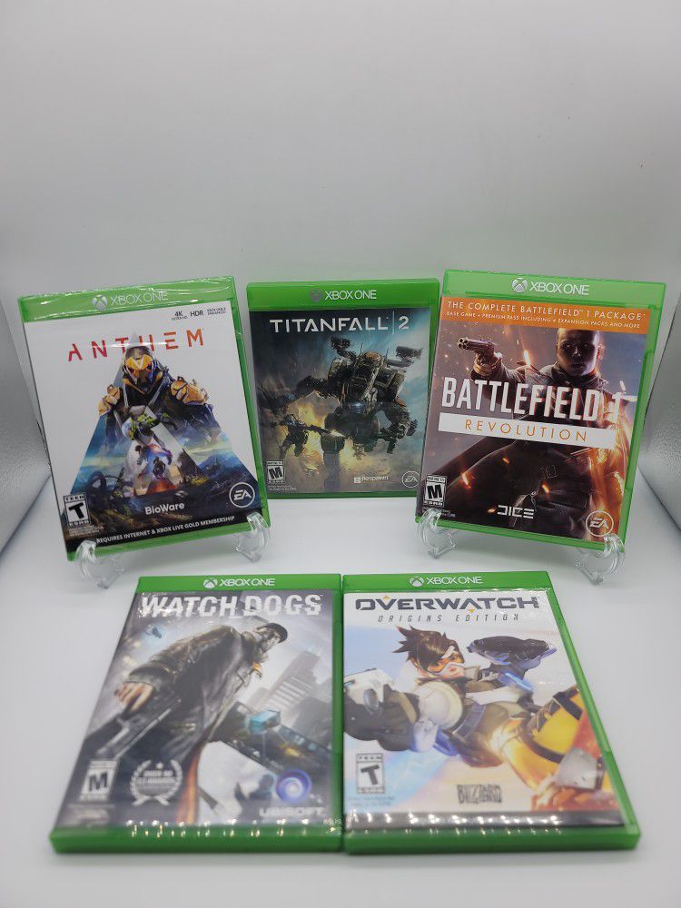 XBox One 5 Game Bundle ( 1 Game Sealed / New ) 