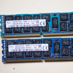 32GB (2x16GB) PC3L DDR3 ECC DRAM Desktop/Workstation/Server ECC Memory 