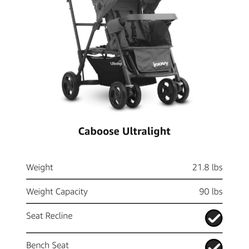 Joovy - Caboose Ultralight Double Stroller