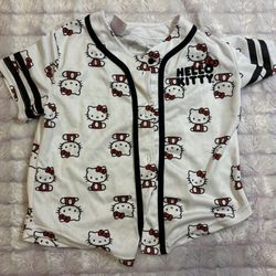 Girls Cute Hello Kitty Jersey 