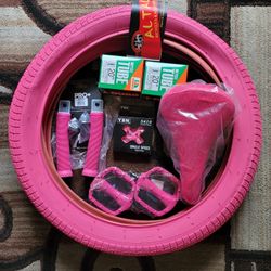 NEW Bicycle Bmx Parts Bundle 20" Pink