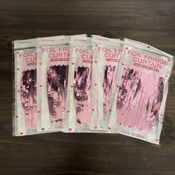 Party Supplies Foil Curtain (5pk)
