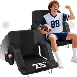 2 PORTABLE STADIUM SEATS