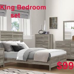 4 Pc King Bedroom Set 