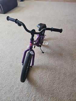 Purple Kids Bike with Kickstand