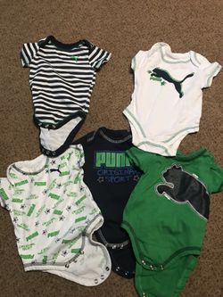 Puma onesies 3-6 no stains never worn
