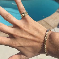 14k YG Nugget Ring