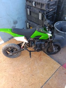 Mini Dirt Bike Pit Bike Green