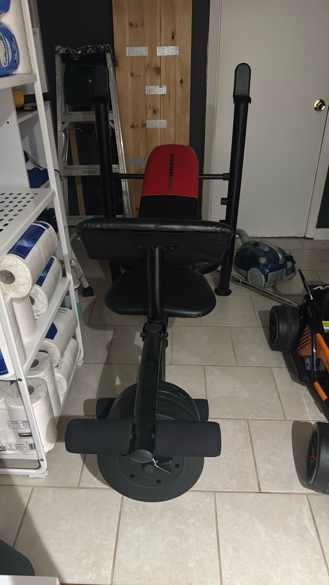 weight bench w weights
