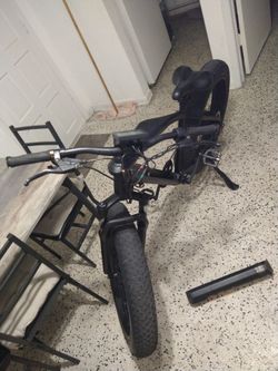 MZZK Electric Mountain Bike with 500W Brush-Less Geared Motor, 48V 13Ah Li-on Battery and 26 Inch Fat Tires - Falcon