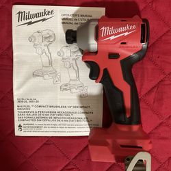 Milwaukee. M18 Lithium-Ion Brushless Cordless 1/4 in. Compact Impact Driver (Tool Only). 3650-20.