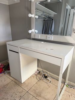 White desk