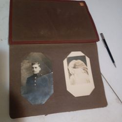 Antique Scrap Book And Photo Book 