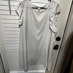 Plus Size Dress White 
