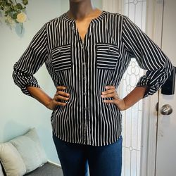 Notations Women’s Striped Blouse (L)