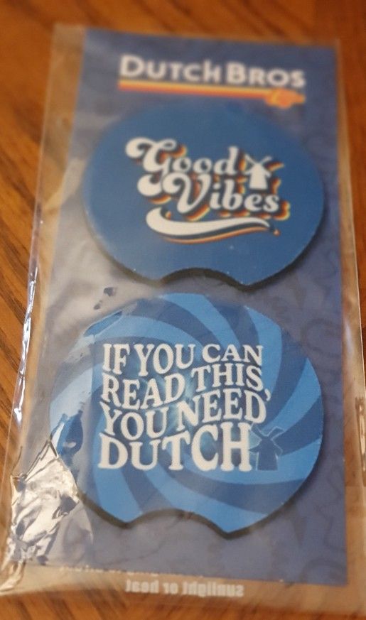 Dutch Brothers Promotional Car Coasters