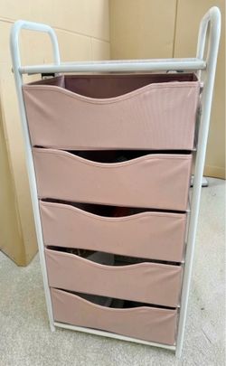 Pink storage cart