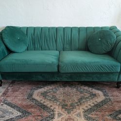 Green Velvet Couch