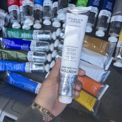 Oil Paints And Oil Paint Brushes