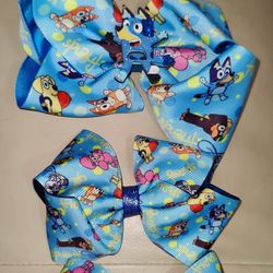 Girls Bluey Hair Bows