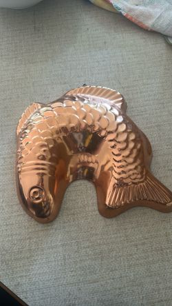 Copper fish mold