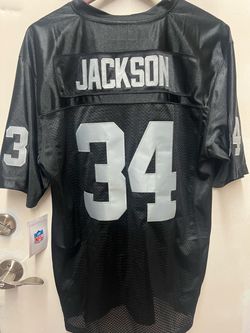 Bo Jackson #34 Raiders Black Jersey New Size Large