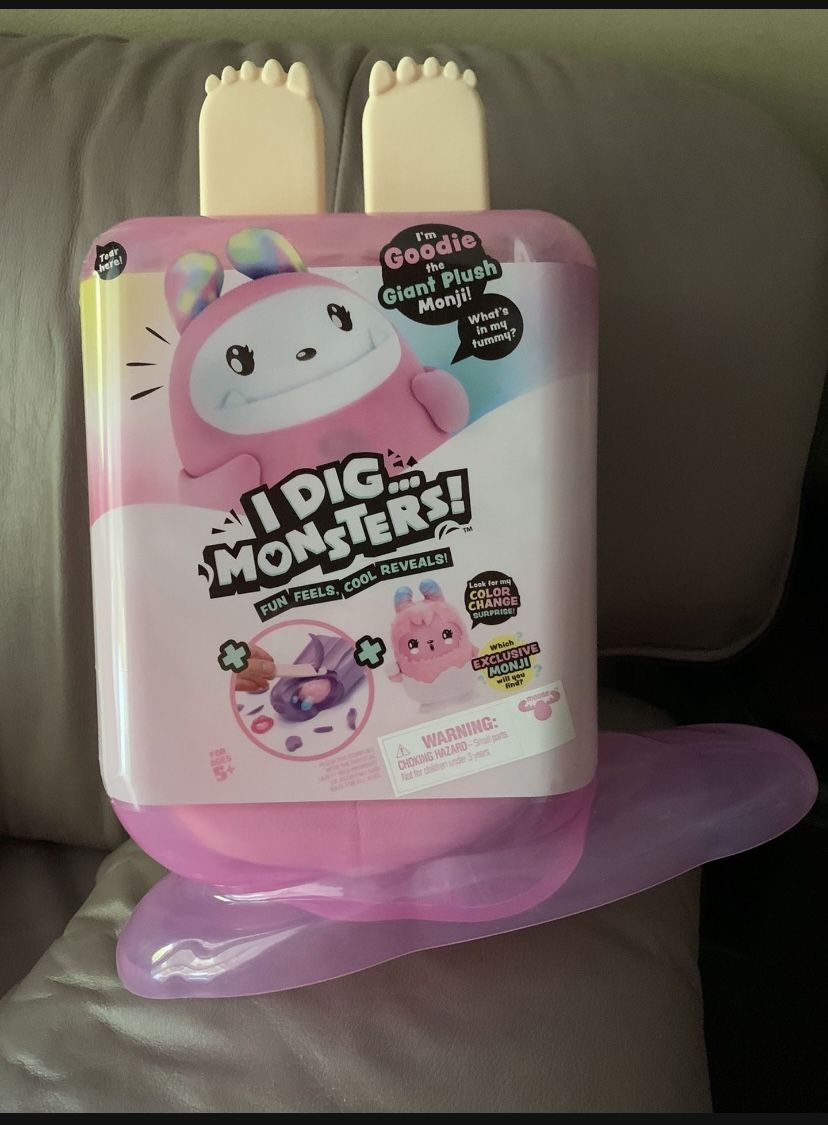 I Dig Monsters Popsicle Giant Plush Inside NEW