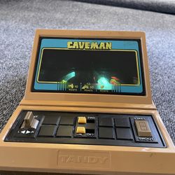 Vintage Tandy Caveman 1983 Video Game Tabletop Arcade Game Working Sight & Sound