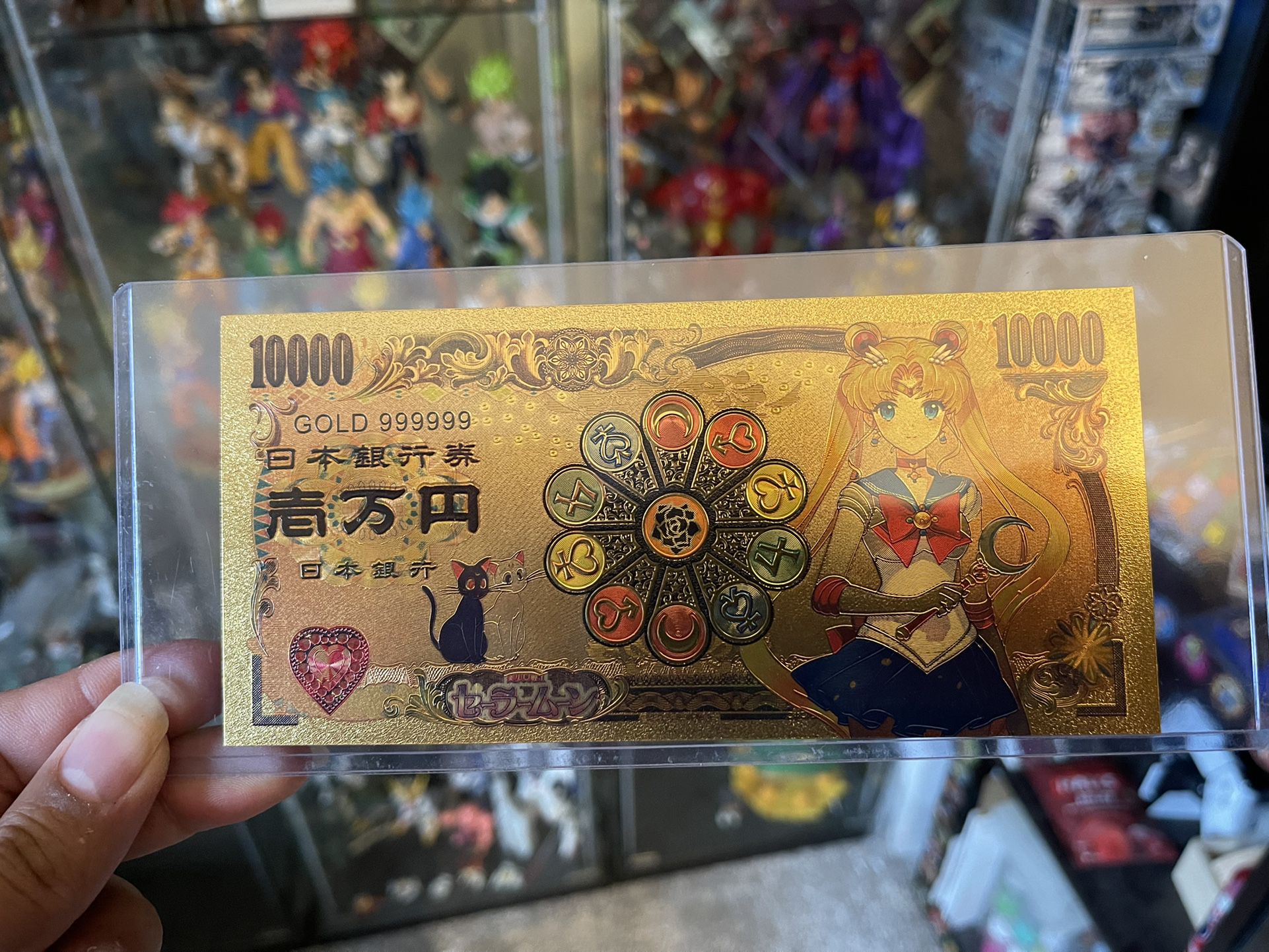 Sailor moon 24K Gold zeni/yen 