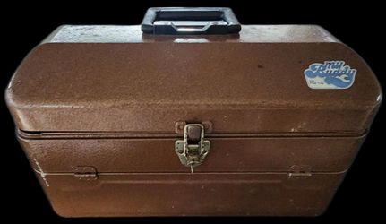 Vintage Ridgid 416 Metal Tackle / Tool Box – 4 Tray