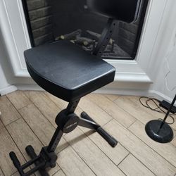 Quik Lok DX-749 Musicians Stool with Adjustable Backrest