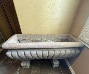 HUGE Solid Rectangle Concrete Planter / Pot