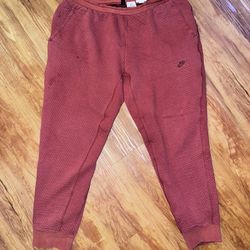 Nike Tech Pack Therma Fit ADV Textured Joggers Men’s Size XL Red Copper athletic