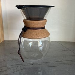 Bodum Glass Pour Over Coffee Maker With Filter