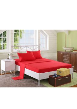 Red Bed Sheets 