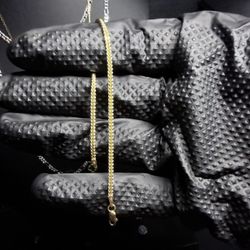 10k Gold Franco Bracelet 7”