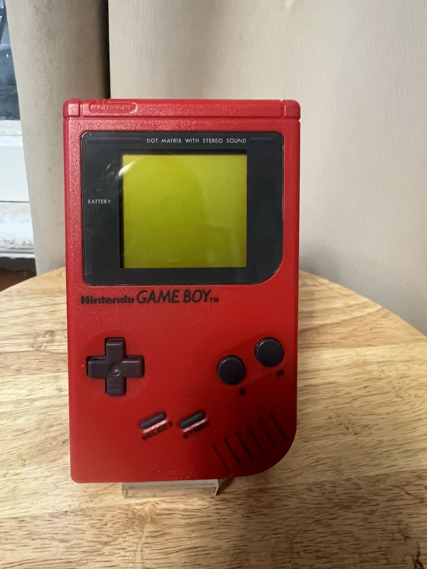 Nintendo Game Boy Backlit Screen Original Handheld Red Console System