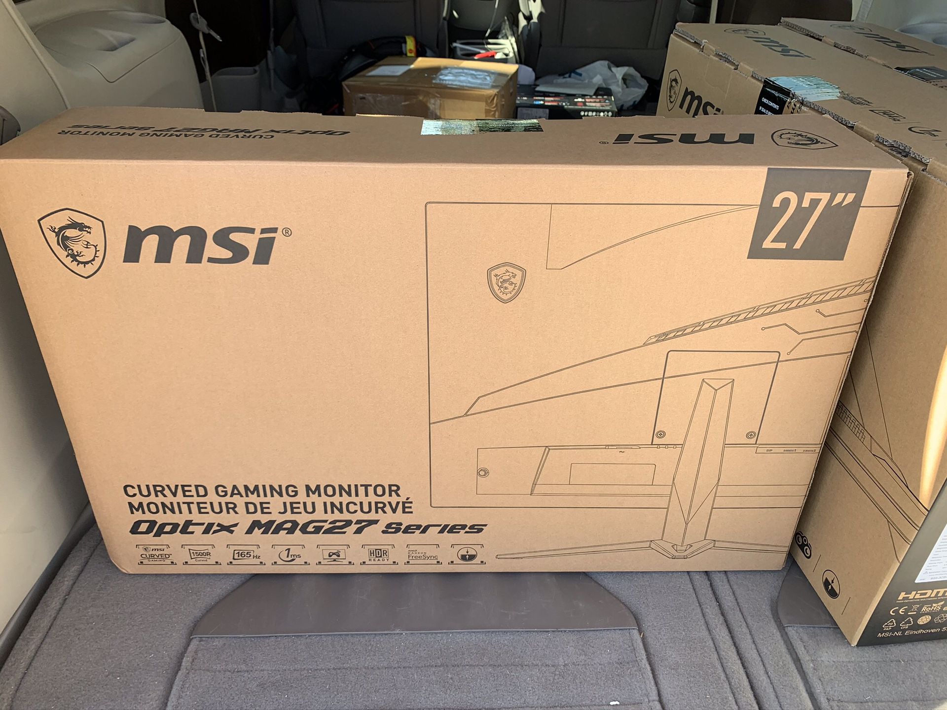 Msi mag272c Curved gaming monitor 27 inch 165 hz brand new sealed in box 2 year warranty
