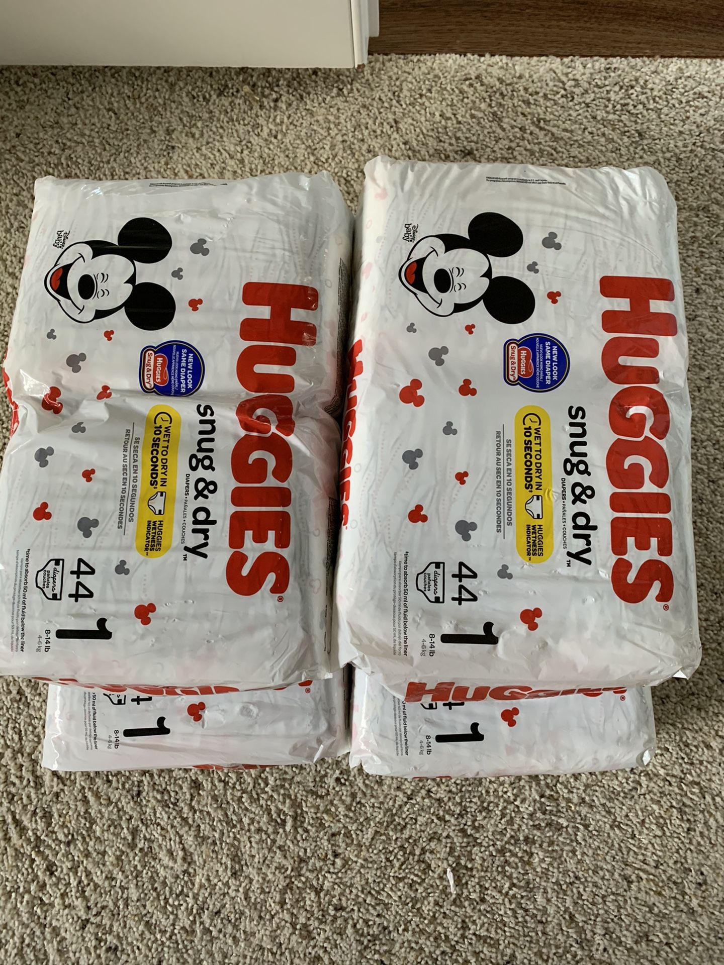 Brand new Huggies diapers size 1