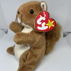 Ty Beanie Babies - Nuts - 1996 - Rare & Has Errors! 