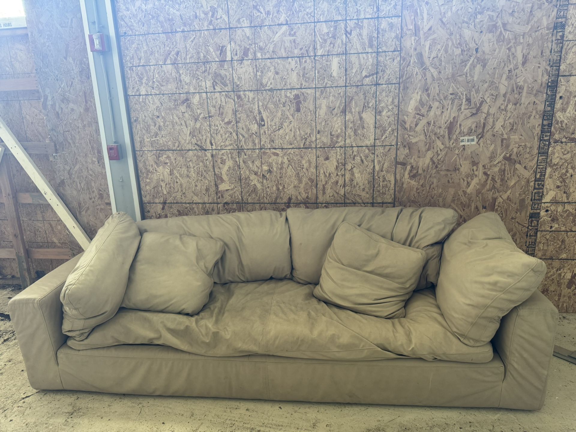 Restoration Hardware Leather Couch