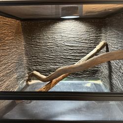 Leap Habitat 30 Gallon Reptile Terrarium – Lightweight, 22x17x18