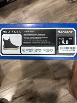 Korkers Mens Neo Flex Ankle Boot w/Fixed Kling-On Deck Soles