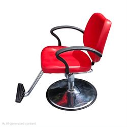 Classic Red Hydraulic Salon Styling Chair