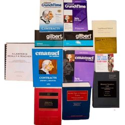 Law school case books and study material