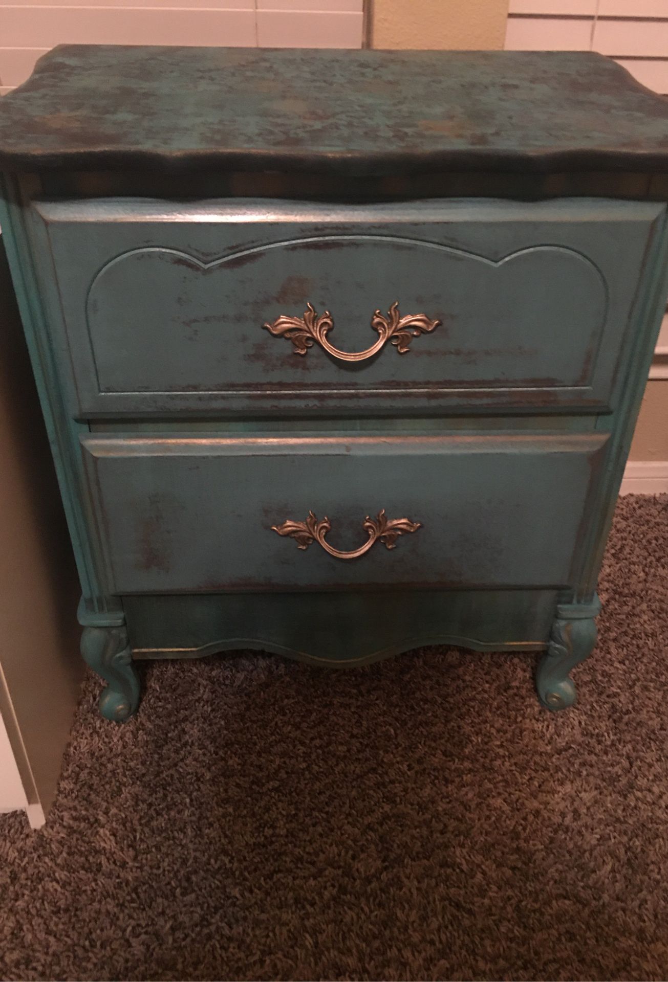 Custom painted night stand $60