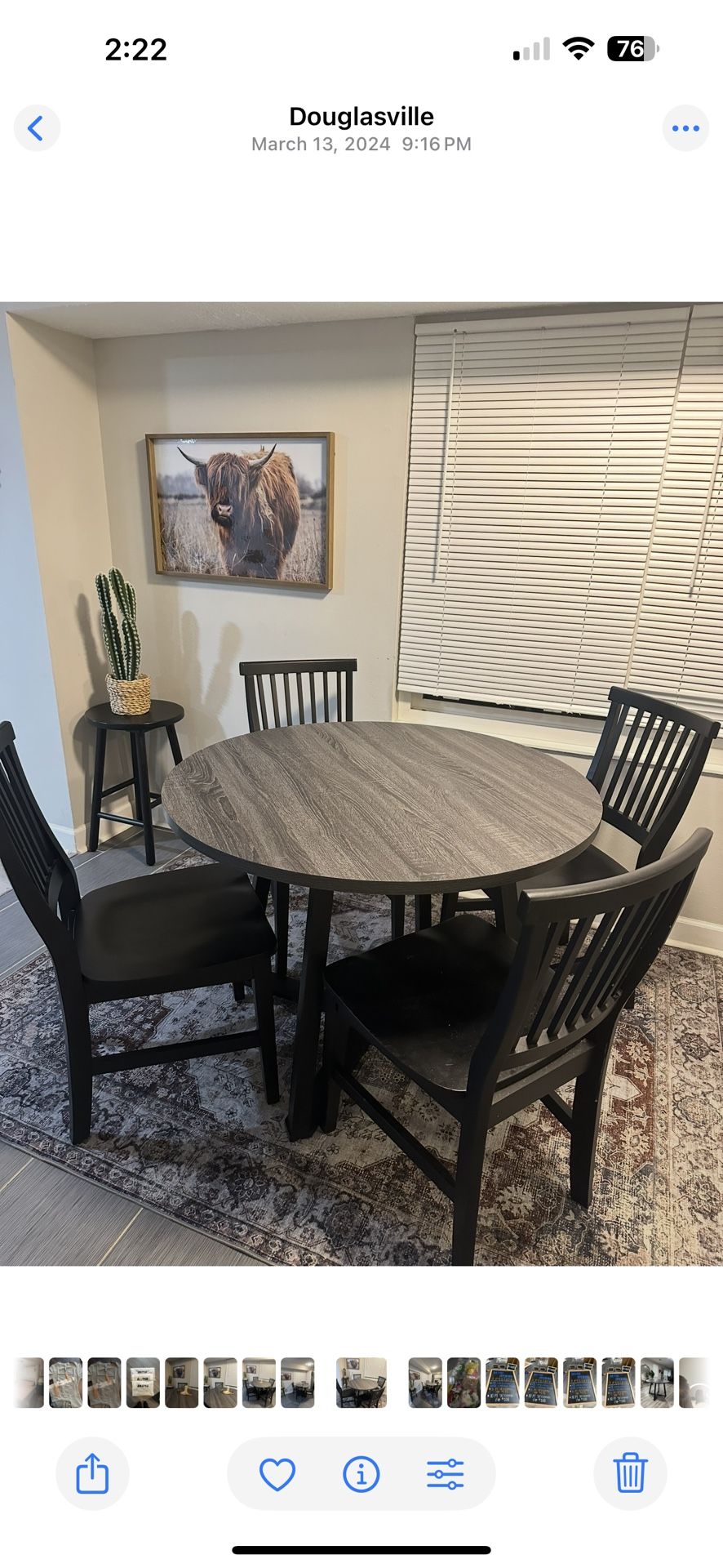 Ashley Furniture round Dining Table