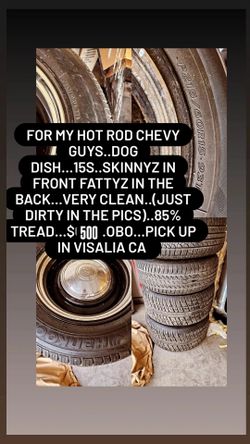 15" chevy 5lug rims with tires