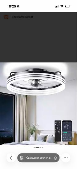 Aikvsxer 20 Inch Ceiling Fan with Light